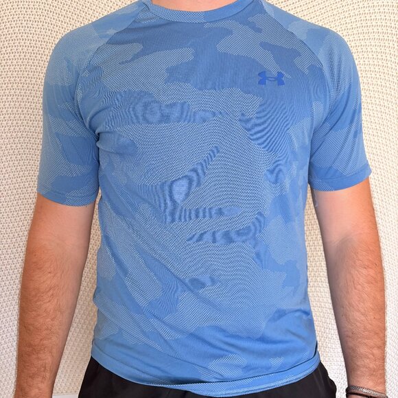 Under Armour Men's Short Sleeve Performance T-Shirt - Light Blue - Size Medium - Picture 2 of 7